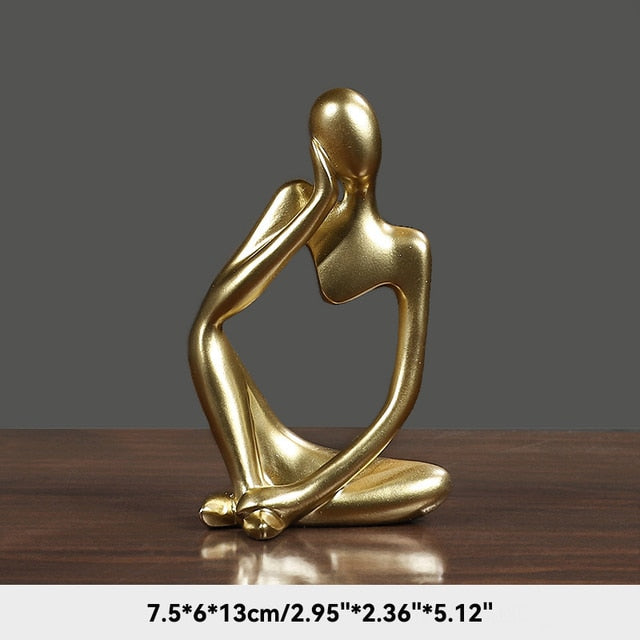 The Thinker Abstract Figurine