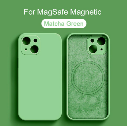 Magnetic Liquid Silicone Case For iPhones